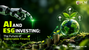AI and ESG investing supporting sustainable finance through climate analysis, responsible investment, environmental data, and risk assessment.