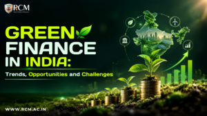 Green finance in India supporting sustainable investments, climate action, renewable energy, ESG goals, and responsible economic growth.