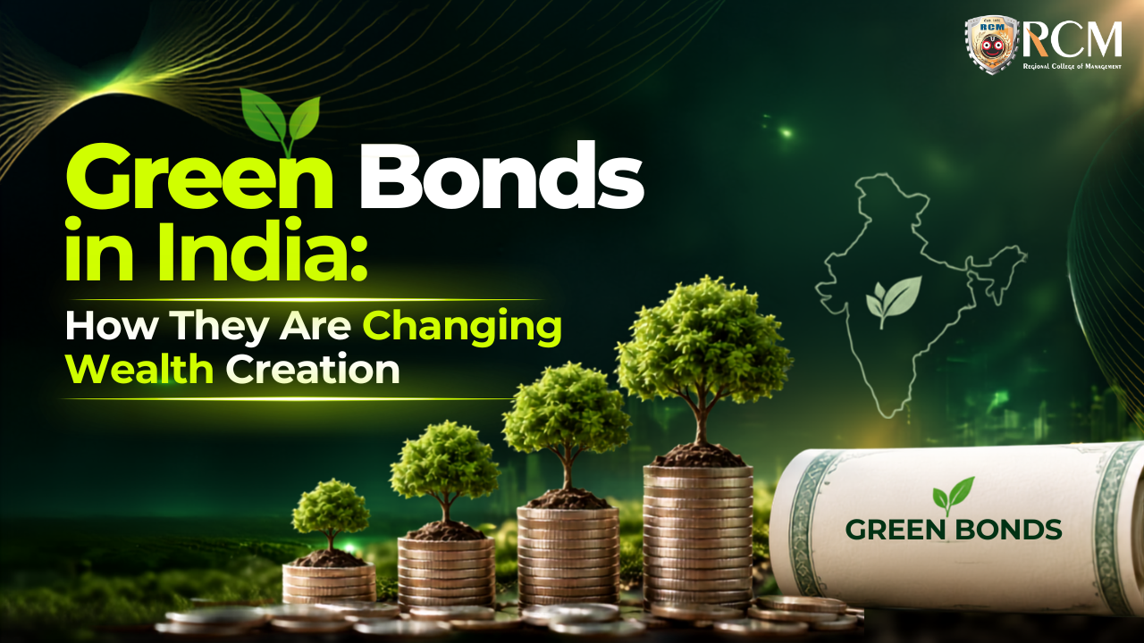 Green bonds in India supporting sustainable investments, renewable energy, climate action, environmental projects, and long-term wealth creation.