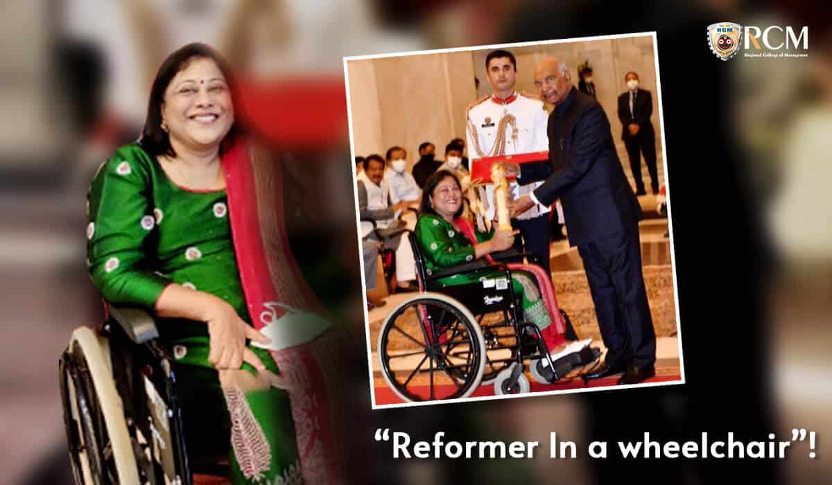 Read more about the article Reformer In A Wheelchair”! Dr. Sruti Mohapatra Receives Nari Shakti Puraskar