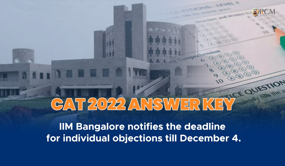 Read more about the article CAT 2022 Answer Key: IIM Bangalore Notifies The Deadline For Individual Objections, Know More Here.