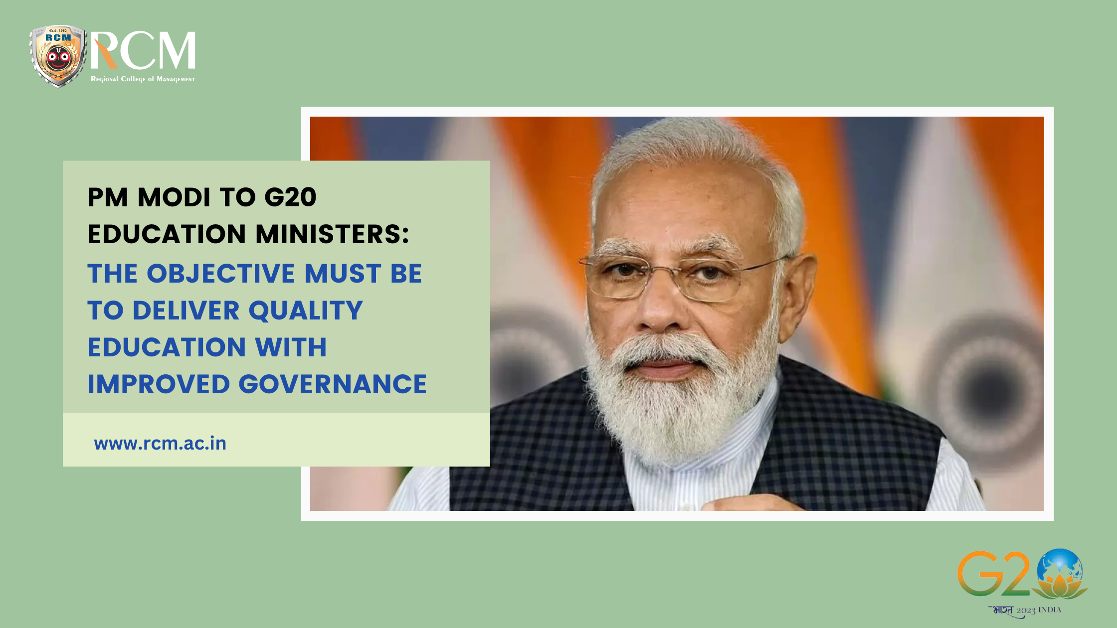 Read more about the article PM Modi to G20 Education Ministers: The objective must be to deliver quality education with improved governance