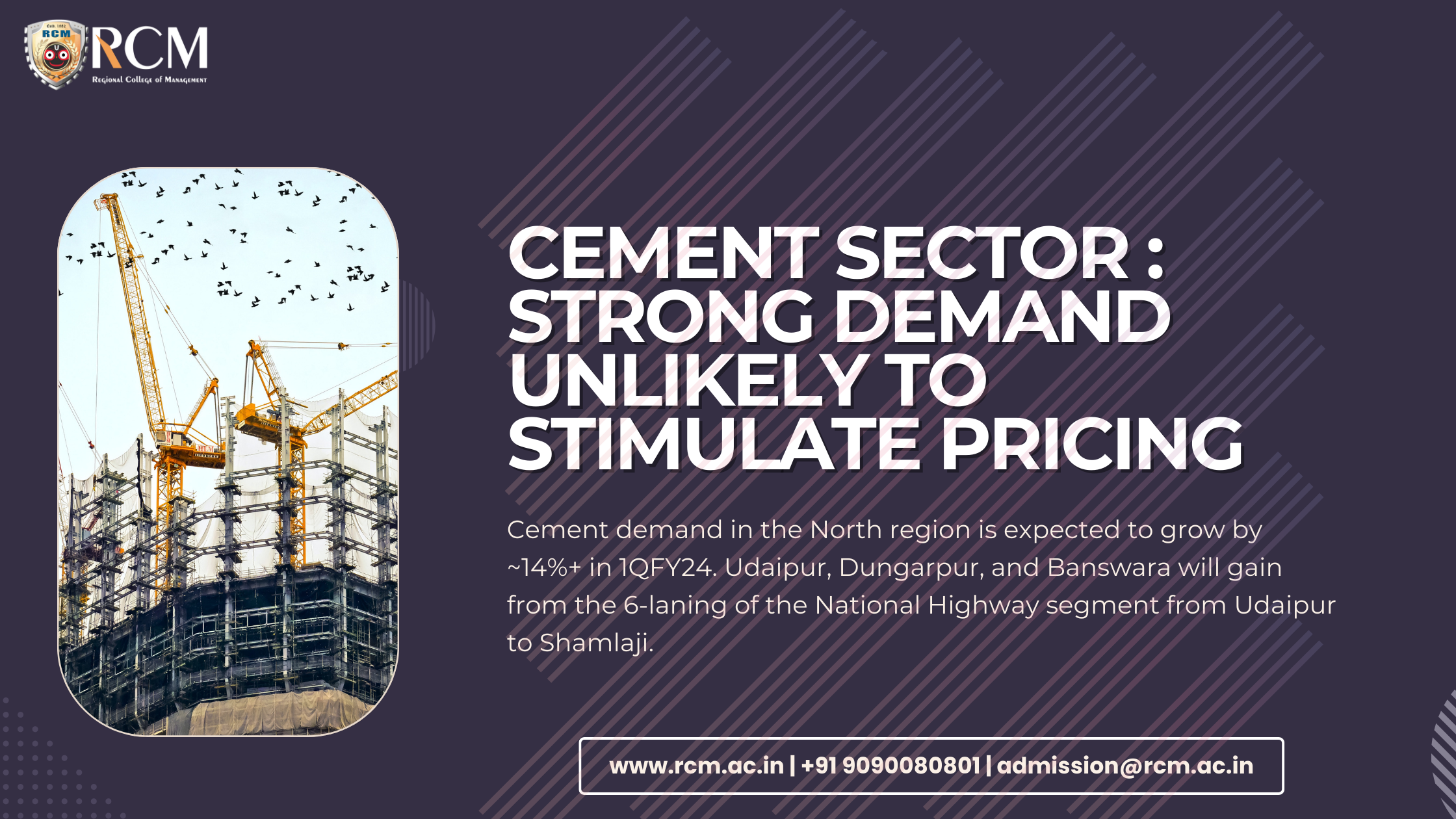 Read more about the article Cement Sector – Strong Demand Unlikely to Stimulate Pricing