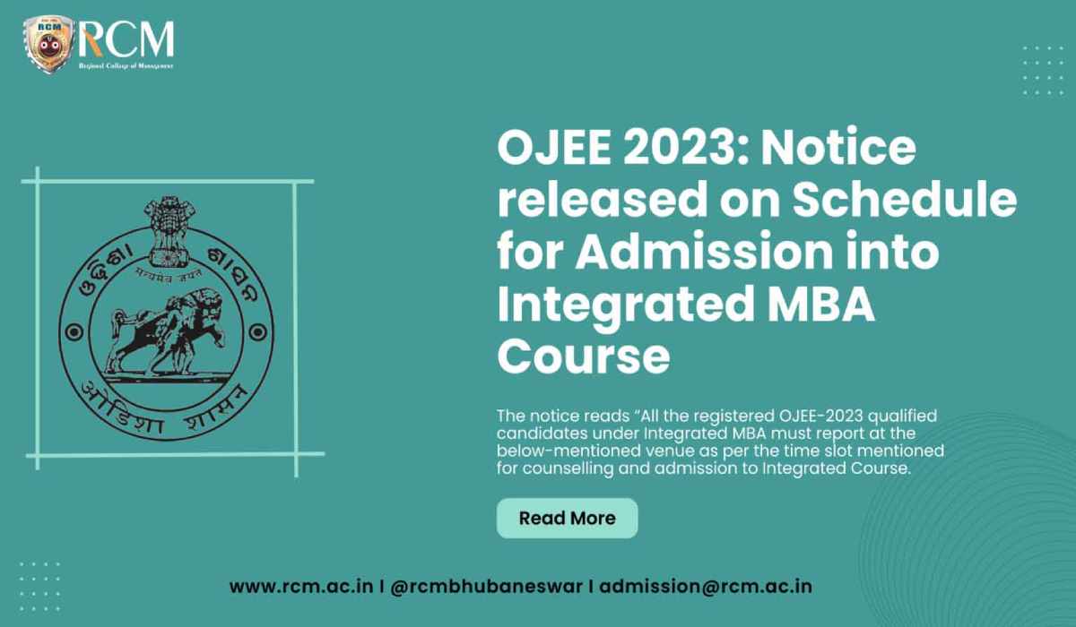 Integrated MBA ojee 2023
