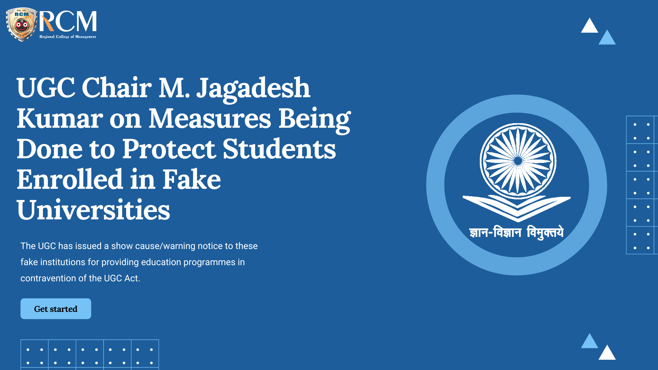 Read more about the article UGC Chair M. Jagadesh Kumar on Measures Being Done to Protect Students Enrolled in Fake Universities