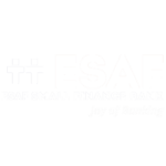 ESAF white logo with transparent background