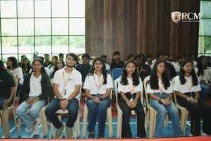 Students on Regional college of mangement sitting in Echotarium