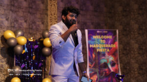 A student is hosting a freshers party at college.