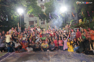 celebrating biggest festival that is holi festival at RCM college 2025