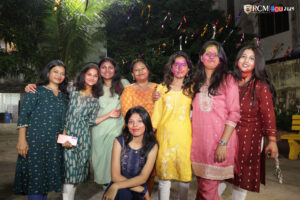 glamourous girls taking selfie together