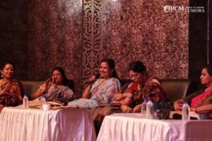 Panel discussing the cultural impact of women in art at Lumora