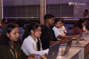 Attendees networking at Lumora, celebrating women in culture