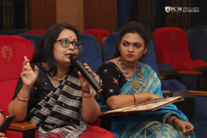 Audience listening attentively to the Women in Media Series speakers