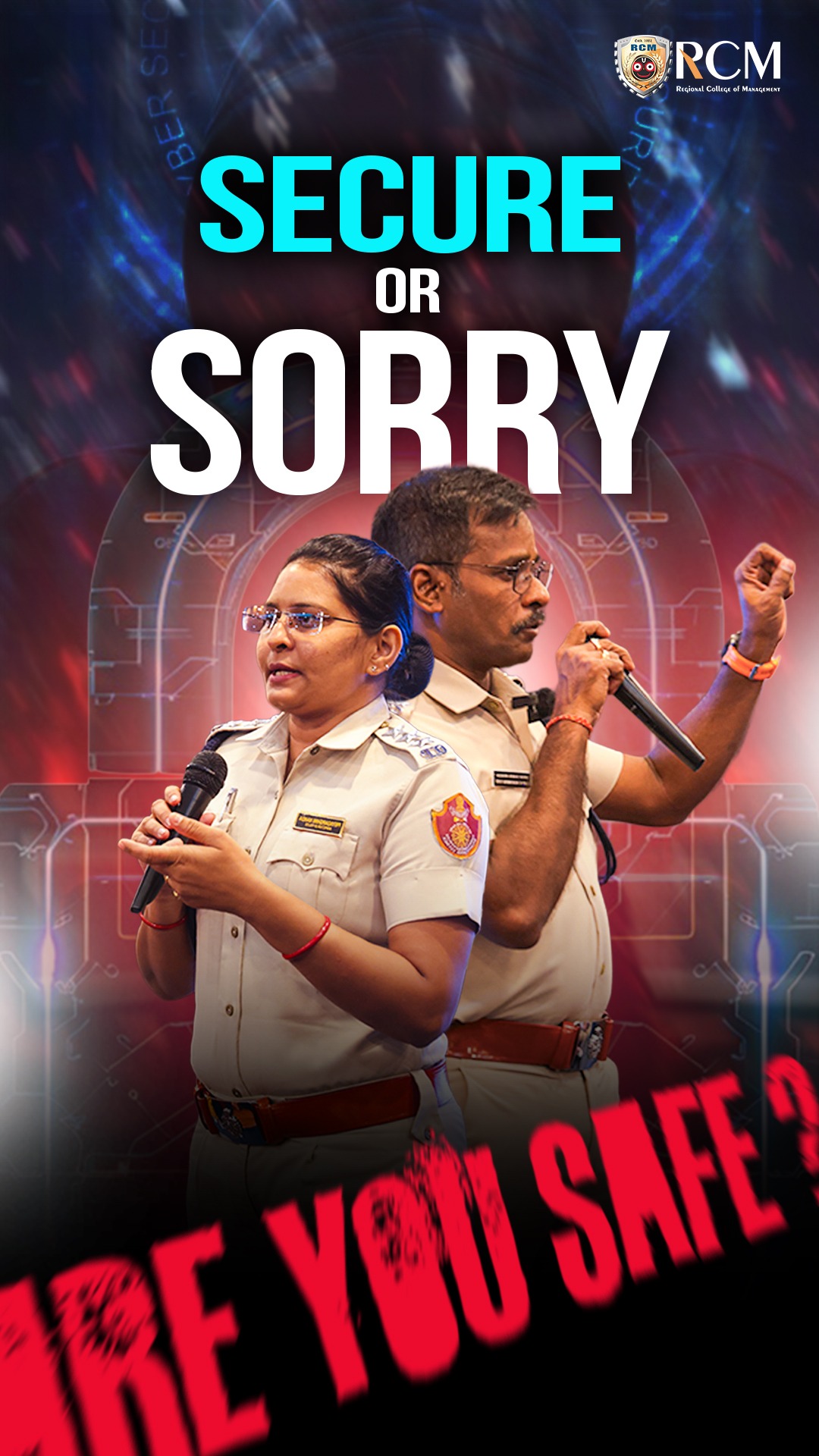 Every click matters. Every password counts. Every share has a consequence. #CyberCrime is real, growing, and can affect anyone. 

Awareness is our strongest defense! 
RCM empowered students with an exclusive Cybersecurity Awareness Session hosted by ACP Akshaya Ku Nayak & Inspector Priyadarshini Nanda from the Cyber Crime Division. 

From protecting your digital identity, safeguarding data, to knowing how to act against cyber threats—students learned that online safety isn’t optional, it’s essential. 

Because at RCM, we don’t just educate for careers, we educate for life. The strongest firewalls aren’t in code—they’re in awareness. 

#cybersecurity #digitalsafety #cyberawareness #onlinesafety #RCM #safeinternet #cybersmart #futureready #digitalworld #skillsforlife