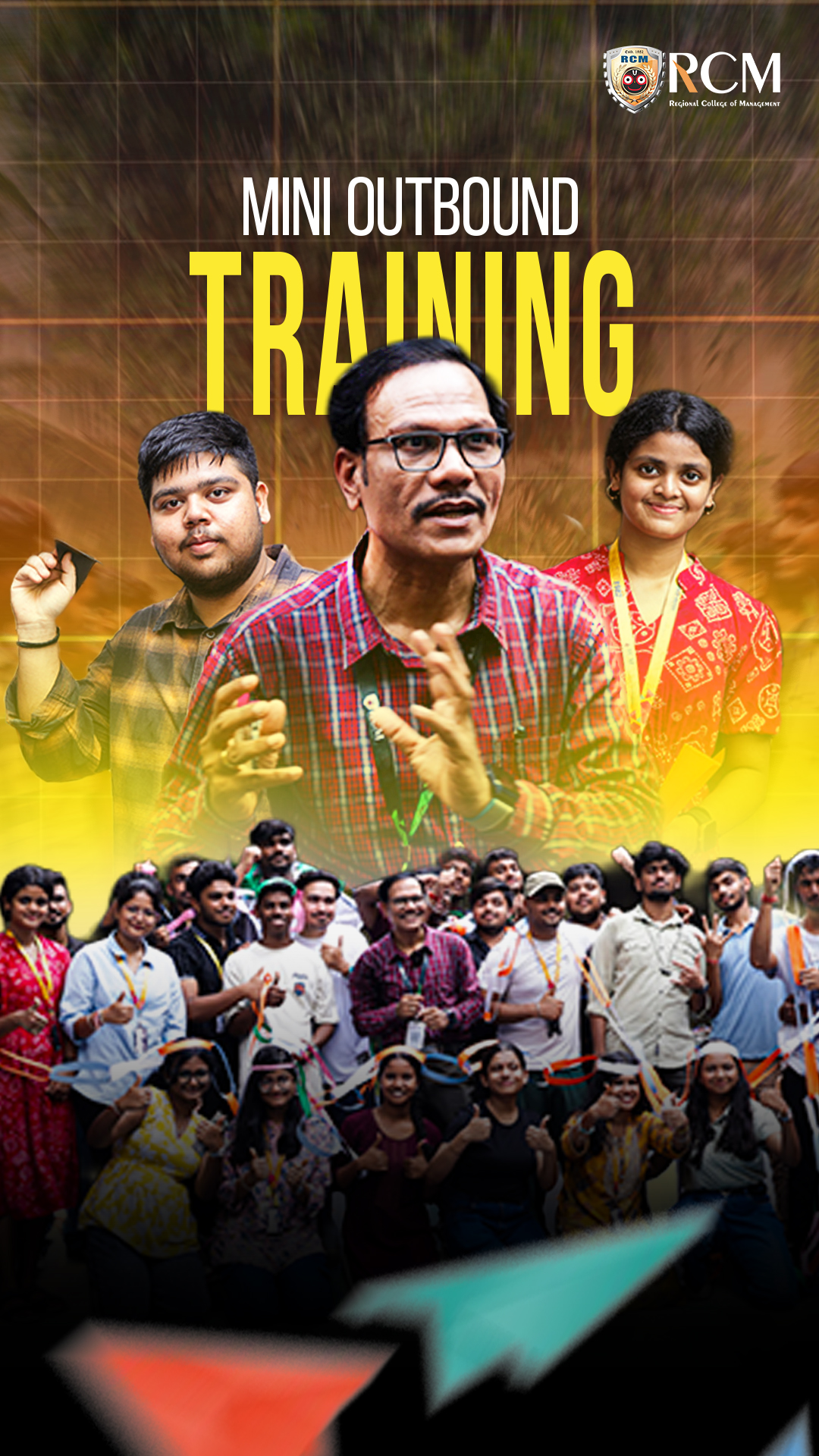 Turning Paper Chains into Career Lessons!

At RCM, learning goes beyond textbooks. Our BBA & BCA 1st-year students recently experienced a hands-on Mini Outbound Training (OBT) session led by Dean Prof. Ajit Kumar Kar, where even a simple paper chain became a lesson in:
▶️Planning & Strategy – sequencing tasks for success
▶️Teamwork & Collaboration – leveraging everyone’s strengths
▶️Creative Problem-Solving & Leadership – thinking outside the box

This interactive session sharpened essential skills for internships, placements, and real-world challenges, proving that collaborative, fun learning fuels unstoppable growth! 

#OutboundTraining #RCM #Students #FunTaskTrick #Teamwork #LeadershipSkills #CreativeThinking #FutureLeaders #SkillDevelopment #LearningBeyondClassrooms #BBA #BCA #houseoflegends #StudentSuccess #ManagementLearning #CareerReady