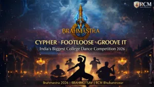 dance competition India college 2026 Brahmastra BRAHMOTSAV RCM Bhubaneswar Cypher Footloose Groove It