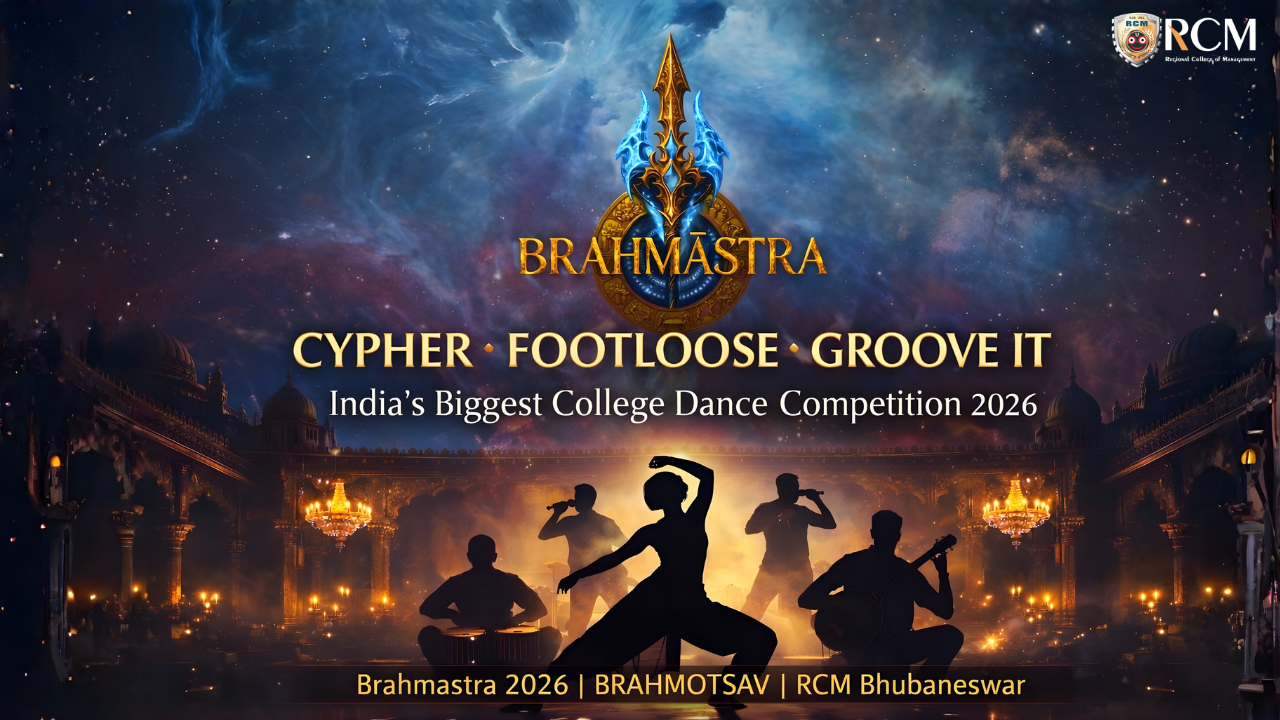 dance competition India college 2026 Brahmastra BRAHMOTSAV RCM Bhubaneswar Cypher Footloose Groove It