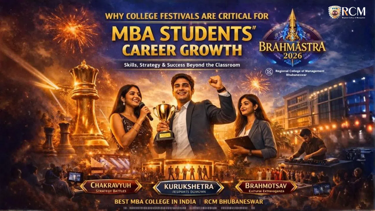 College festivals MBA students career growth at Brahmastra 2026 RCM Bhubaneswar India biggest college fest