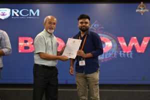 Winners receiving prizes during the BID TO WIN event at RCM’s Brahmastra 2025.