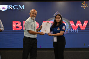 Winners receiving prizes during the BID TO WIN event at Brahmastra 2025, hosted by RCM.