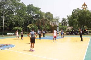 Basketball match during Brahmastra 2025 Kurukshetra at RCM Bhubaneswar