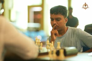 Chess match under Kurukshetra event of Brahmastra 2025 college fest at RCM
