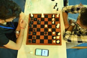 Chess Match at Kurukshetra – Brahmastra 2025 College Fest, RCM Bhubaneswar