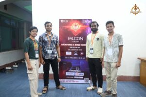 Student participants at Brahmastra, India’s top college festival, promoting HackForge Build With AI game.