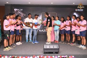 Winner announcement and appreciation ceremony at Brahmastra 2025 Kurukshetra Throw Ball event with participants, organizers, and guests