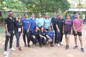 RCM Throwball team group photo at Brahmastra 2025 Kurukshetra event."