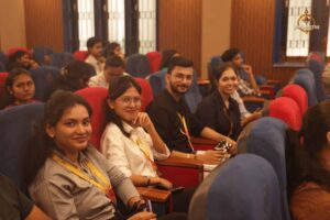 Students as audience at Samvad Vivaad, Brahmastra 2025 – best college festival in India, RCM Bhubaneswar.