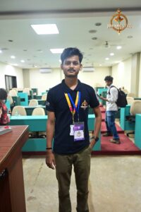 Student delegates at Brahmastra college festival pose after Vishwa Tark Vitark Model UN event.