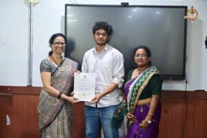 Participants receive certificates from principal and faculty during Brahmastra, India’s best college festival for diplomacy.