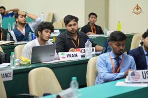 Participants engage in high-level debates during Vishwa Tark Vitark at Brahmastra, India’s best college festival.