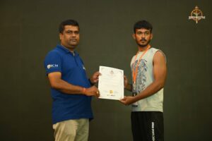 Prize certificate awarded to winners of Brahmastra 2025 Kurukshetra Arm Wrestling Championship