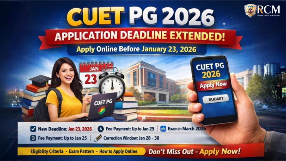 CUET PG 2026 Deadline Extended – Apply Now!