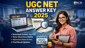 UGC NET Answer Key 2025 download, objection process, and result update banner