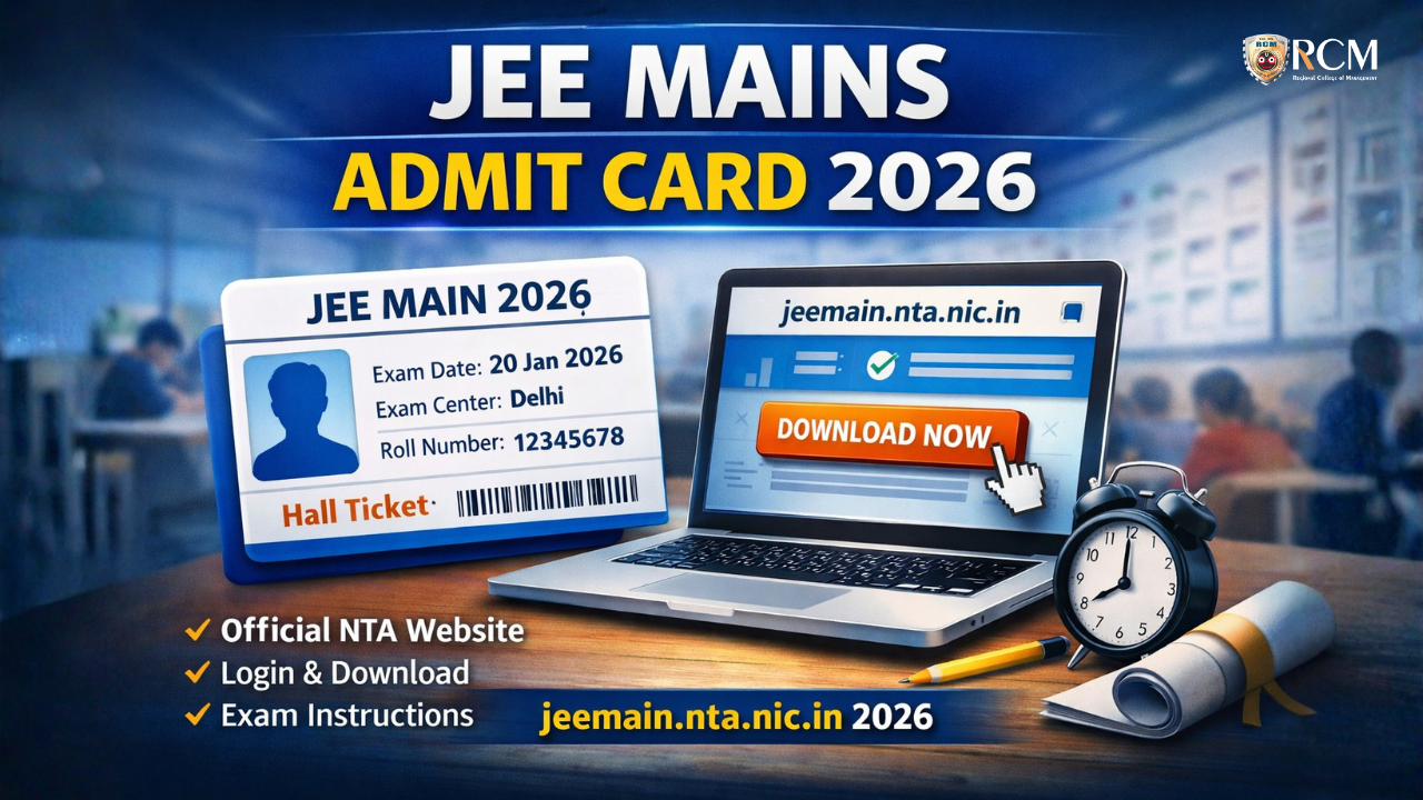 Jee Mains Admit Card 2026