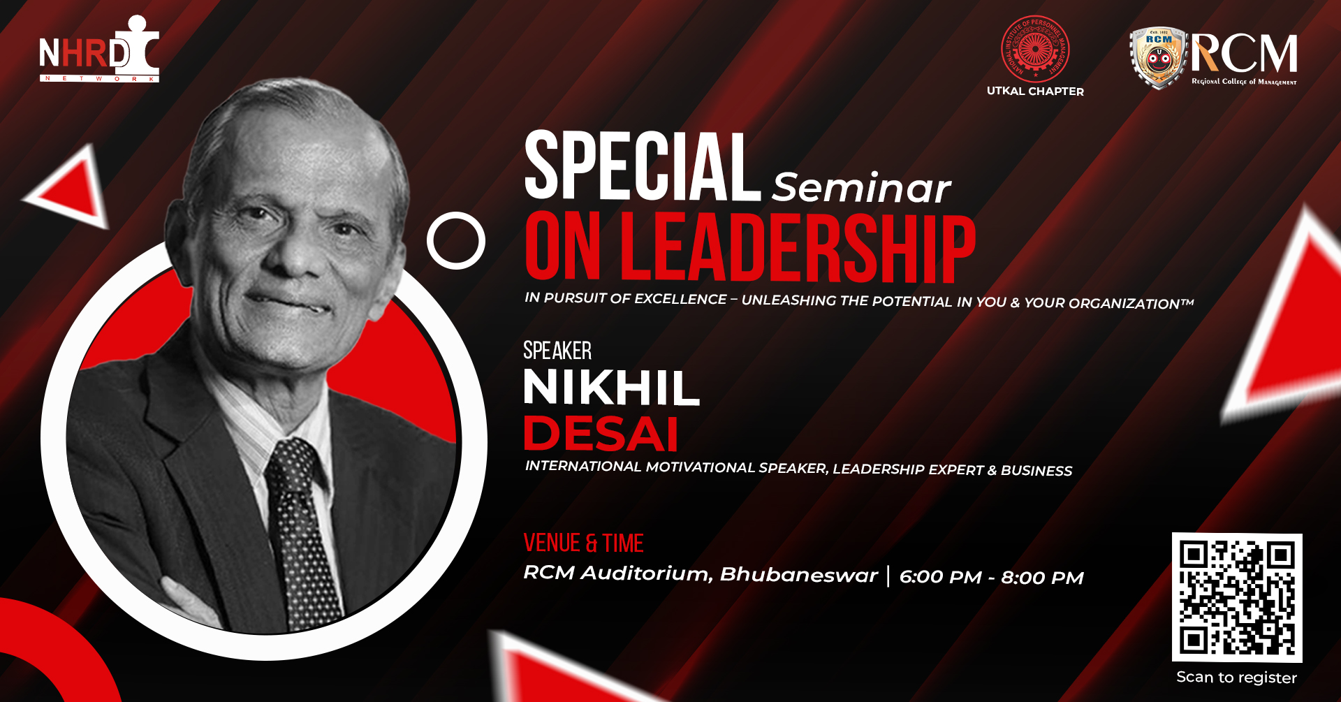 Leadership Seminar 2025 in Bhubaneswar with Nikhil Desai – Learn to Lead and Inspire