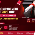 CBSE Compartment Result 2026 guide showing BBA, BCA, college admission, and career options after Class 12.