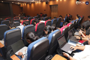 Youth coding Imagen AI models during Build with AI event