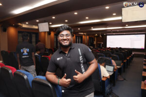 Cultural session with students playing instruments during event