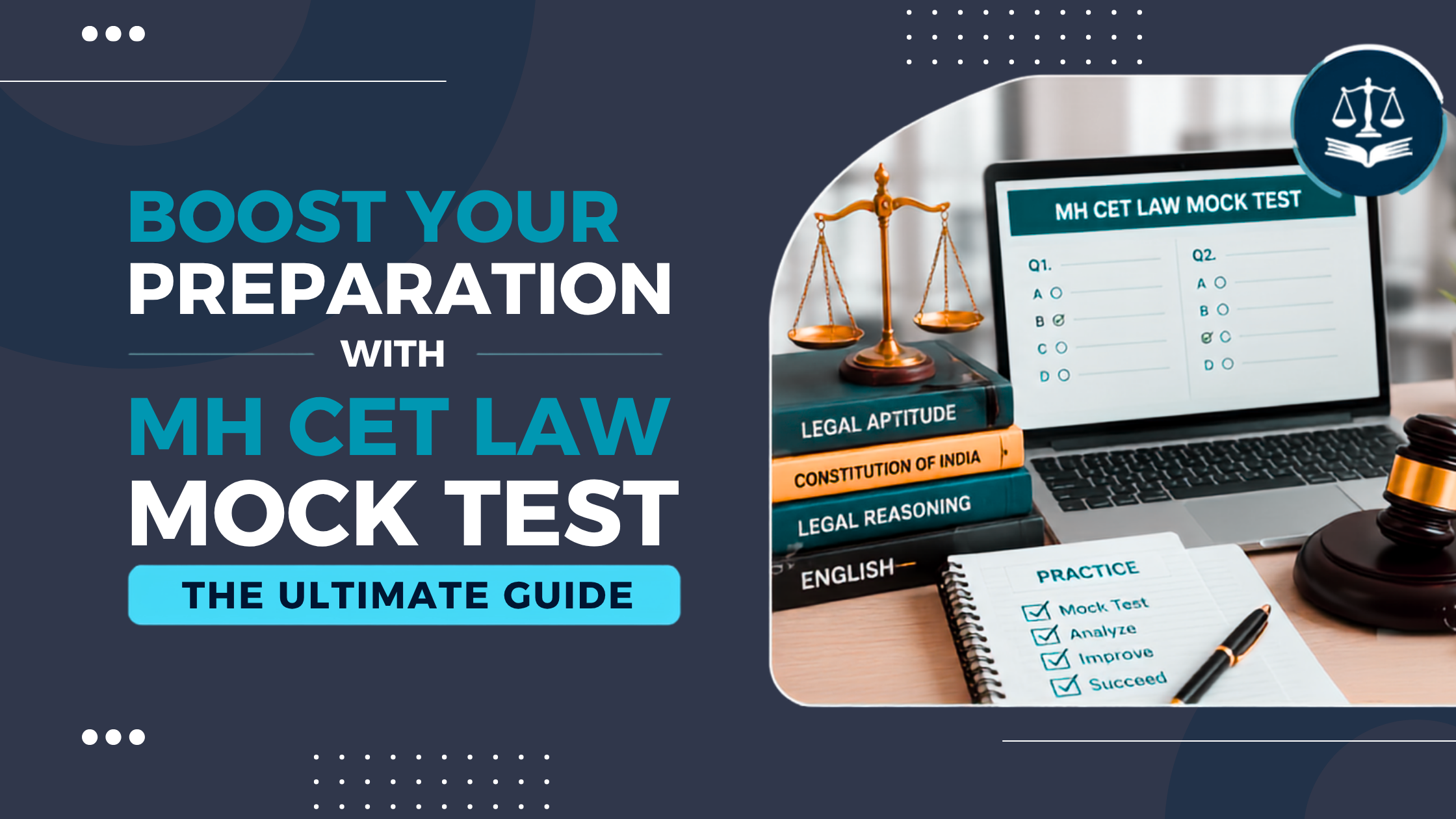 Students practicing MH CET Law mock tests to improve accuracy, speed, legal aptitude, reasoning, and exam preparation skills.