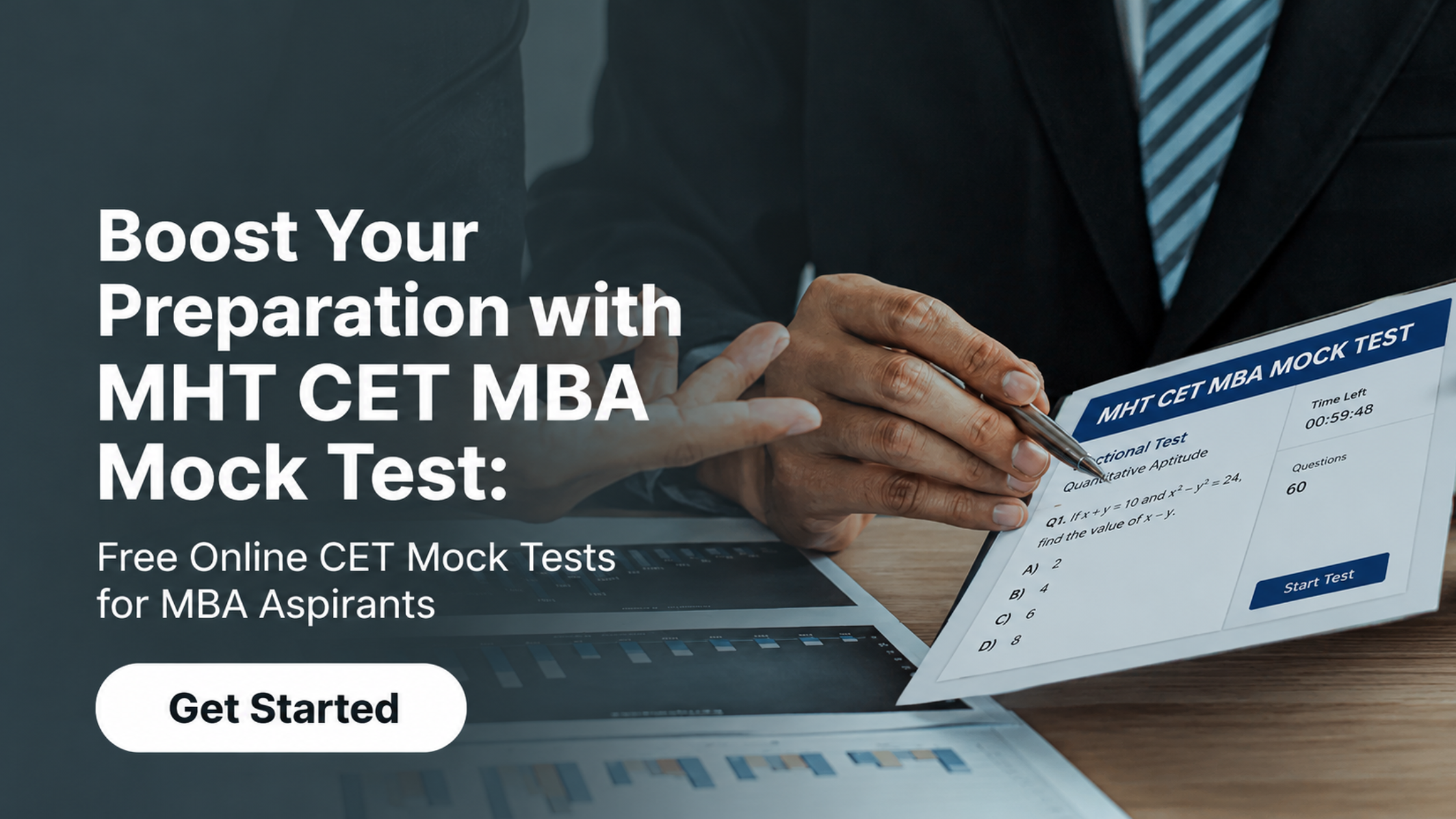 Students practicing MHT CET MBA mock tests to improve accuracy, speed, reasoning, preparation, and admission exam performance.