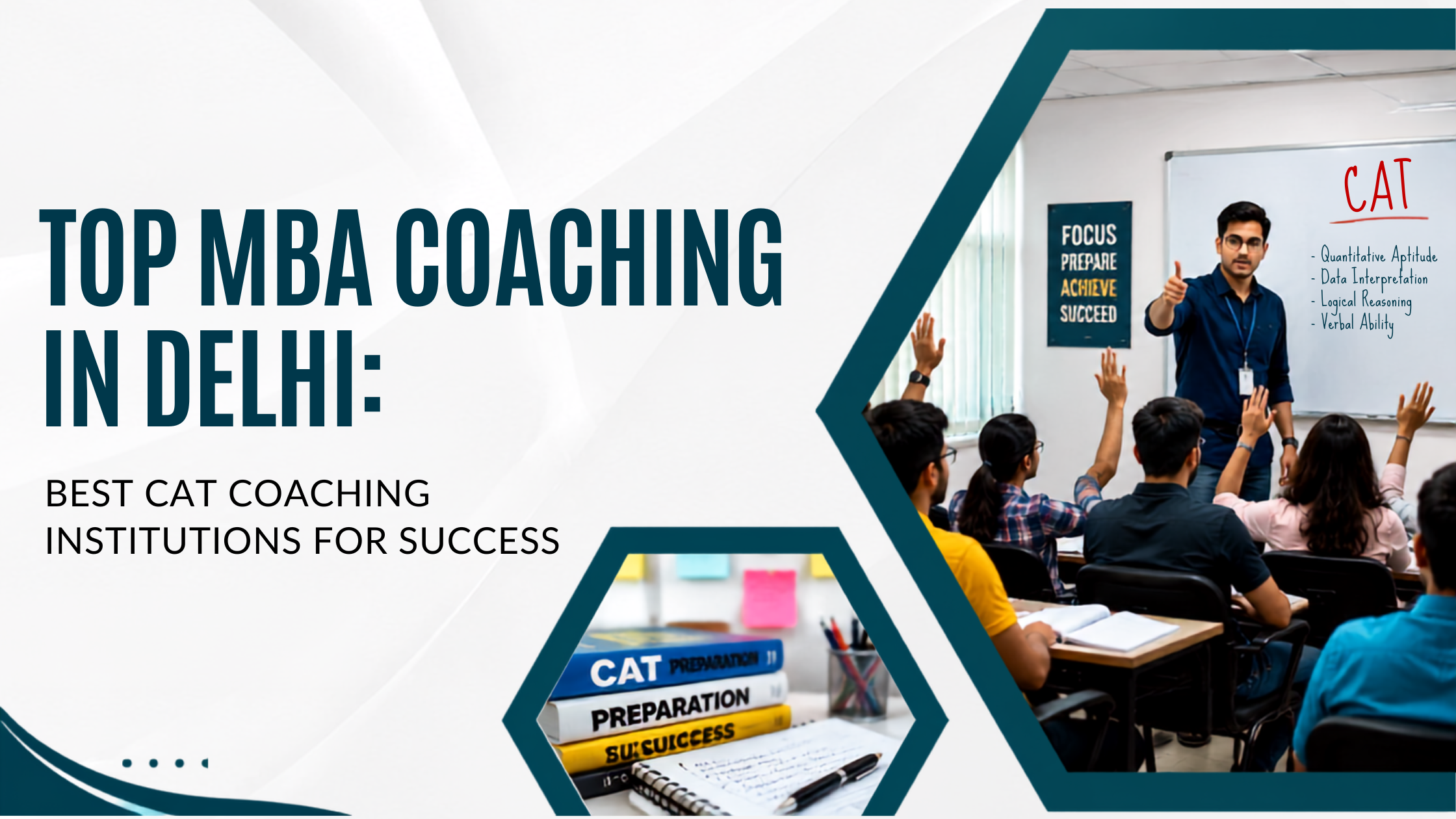 Students preparing for CAT with MBA coaching in Delhi, mock tests, study plans, expert guidance, and admission strategies.