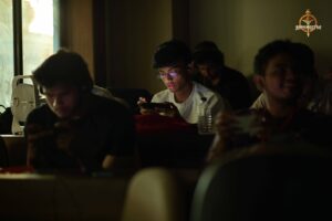 Participants engaged in BGMI gaming competition at Kurukshetra event