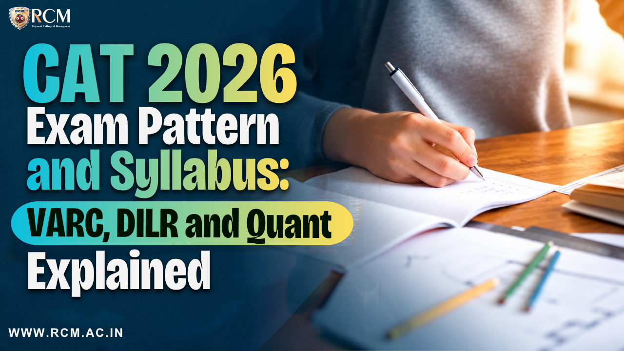 CAT 2026 syllabus and exam pattern guide covering VARC, DILR, Quantitative Aptitude, exam structure, and preparation strategies.