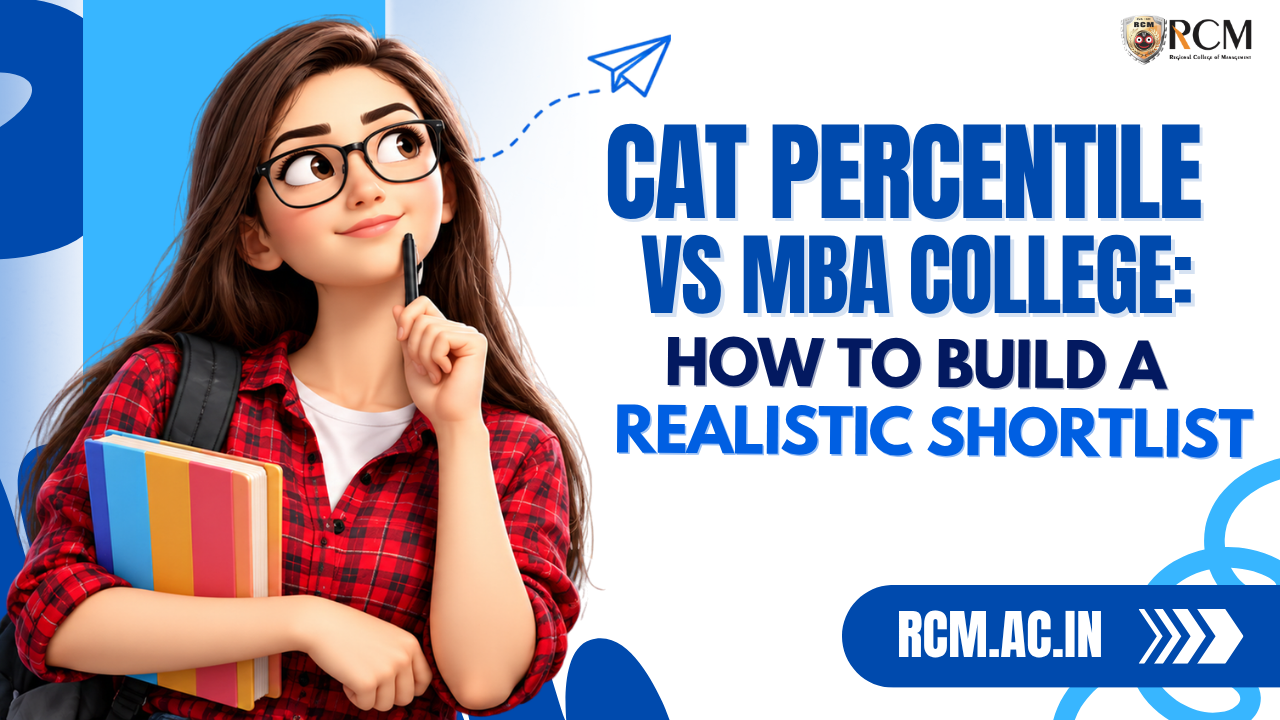 CAT percentile guide helping MBA aspirants shortlist colleges based on expected scores, admission cutoffs, eligibility, and selection criteria.