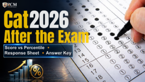 CAT 2026 answer key, response sheet, and percentile guide for MBA aspirants checking scores and exam performance.