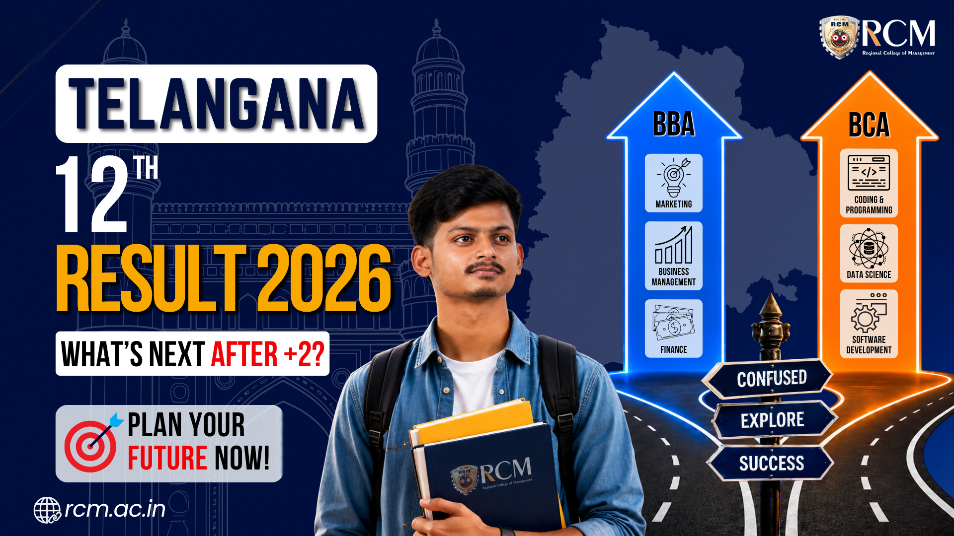 Telangana 12th Result 2026 career guidance BBA BCA courses admission options after Intermediate results students